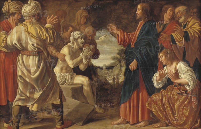 The Raising of Lazarus, 1615. Creator: Jan Tengnagel.