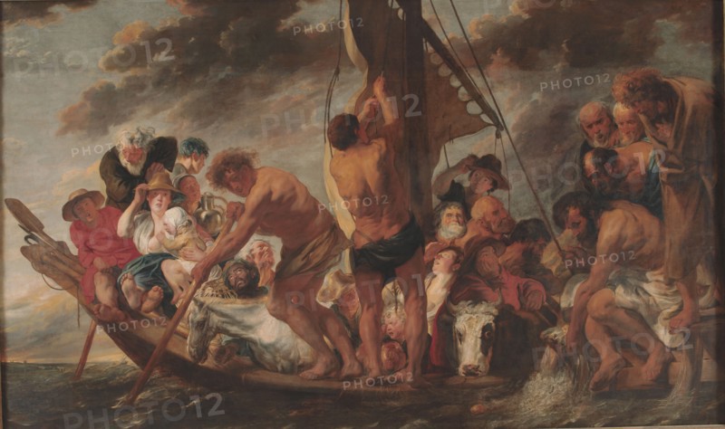 The Tribute Money, Peter Finding the Silver Coin in the Mouth of the Fish, 1616-1634. Creator: Jacob Jordaens.