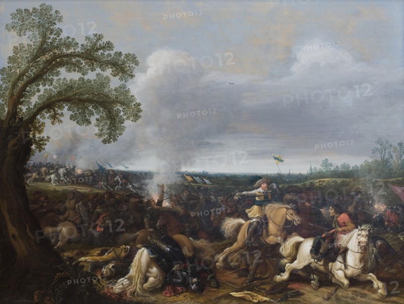King Gustav II Adolf of Sweden at the Battle by Lützen November 16th, 1632, 1634. Creator: Jan Asselijin.