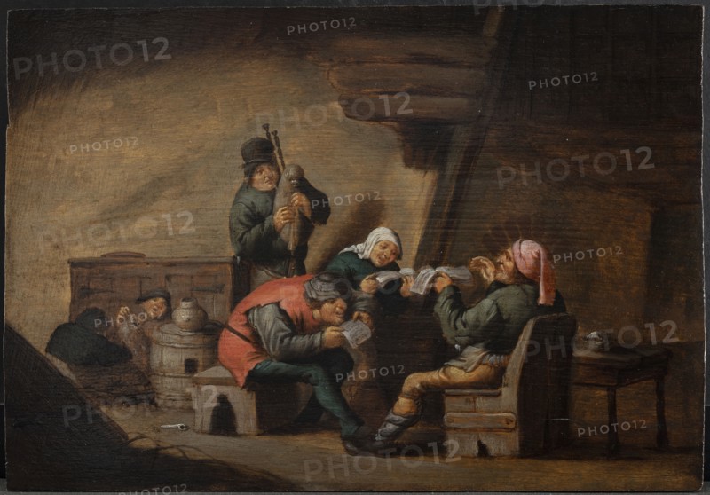 Bagpipe Music and Singing. The Five Senses: The Sense of Hearing, 1637-1656. Creator: Anthonie Victoryns.