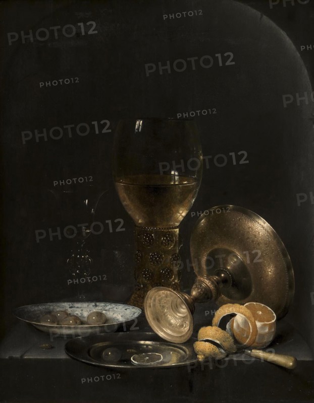 Still life. Breakfast Piece in a Stone Niche, 1640-1649. Creator: Jan Hendricksz van Zuylen.