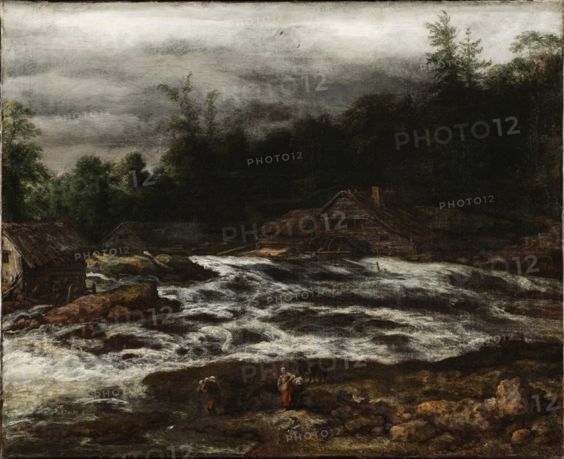 Mountain Scenery with Waterfall, 1641-1679. Creator: Jan van Kessel.