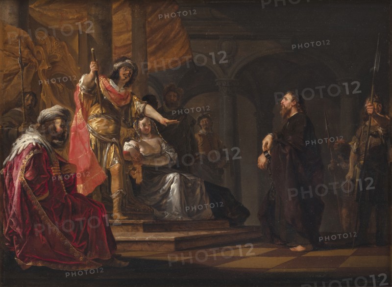 Paulus the Apostle defending himself at the Trial in Caesarea, 1648-1652. Creator: Nikolaus Knüpfer.