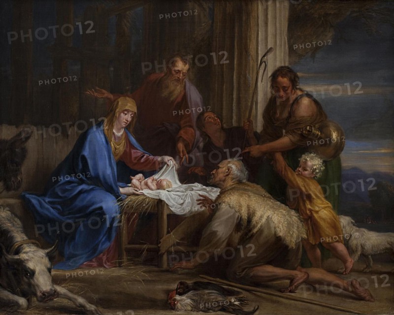 The Adoration of the Shepherds, 1650-1659. Creator: Jan Boeckhorst.