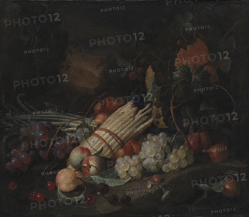 Still Life with Asparagus, 1651-1655. Creator: Jan Davidsz de Heem.