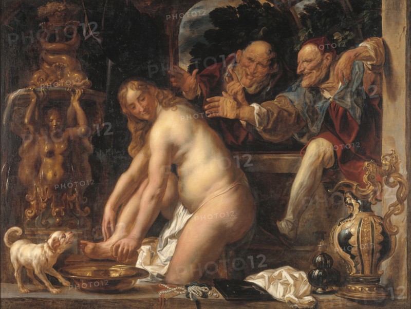 Susanna and the Elders, 1653. Creator: Jacob Jordaens.