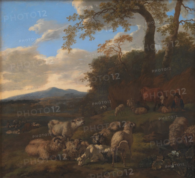 The Flock of Sheep, 1661. Creator: Jacob van der Does the Elder.