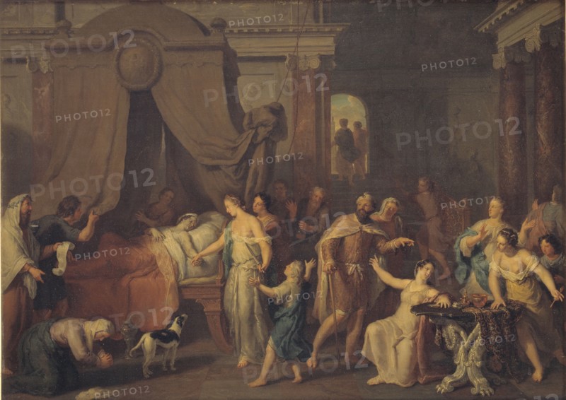 Alcestis and Admetus, 1663-1733. Creator: Gerard Hoet.