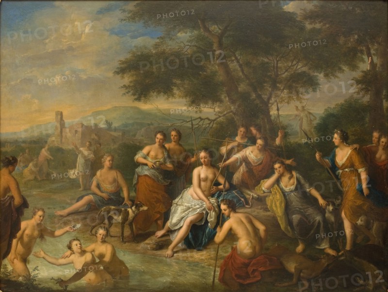 Diana and her Nymphs, 1663-1733. Creator: Gerard Hoet.