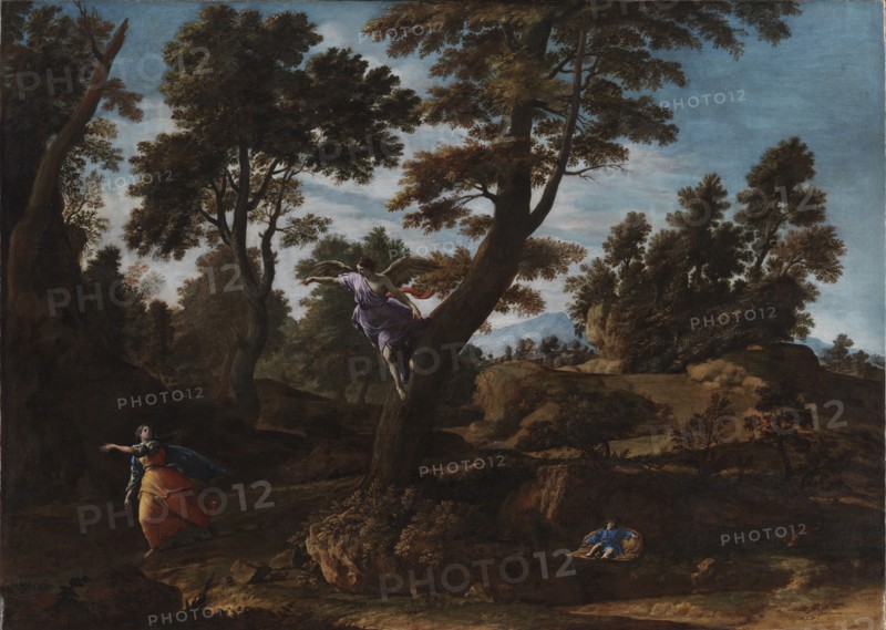 Landscape with the Angel Appearing to Hagar and Leading her to the Well (Genesis 21: 17-19), 1664. Creator: Francesco Cozza.