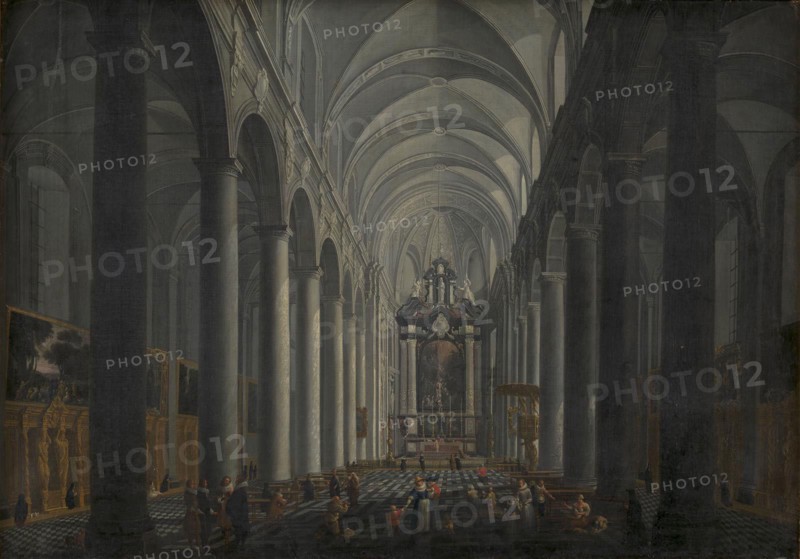Interior of the Jesuit Church in Bruges, 1675-1721. Creator: Jacob Balthasar Peeters.