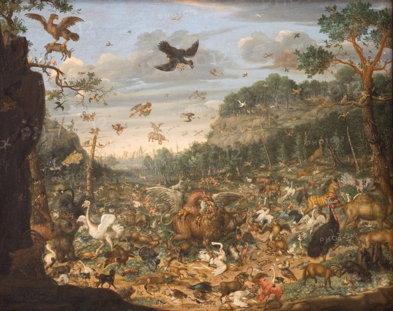 The Earth after the Fall of Man, 1690. Creator: Franz Rosel von Rosenhof.