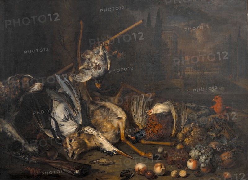 Game and Fruit, 1690-1721. Creator: Dirk Valkenburg.