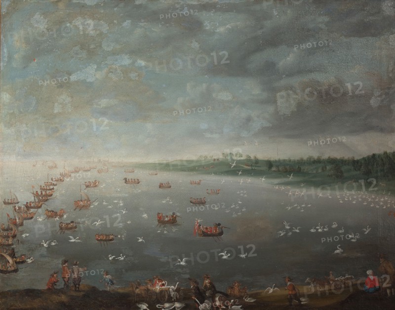 Swan Hunt, 1699-1798. Creator: David de Coninck.