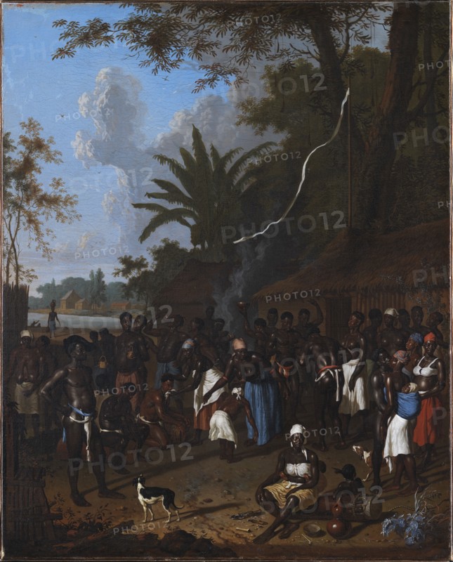 Ritual Slave Party on a Sugar Plantation in Surinam, 1706-1708. Creators: Dirk Valkenburg, Dionys Verburg, Willem Willemsz Buytewech.