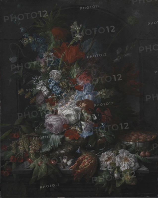 Flowers, 1715-1789. Creator: Dominicus Gottfried Waerdigh.