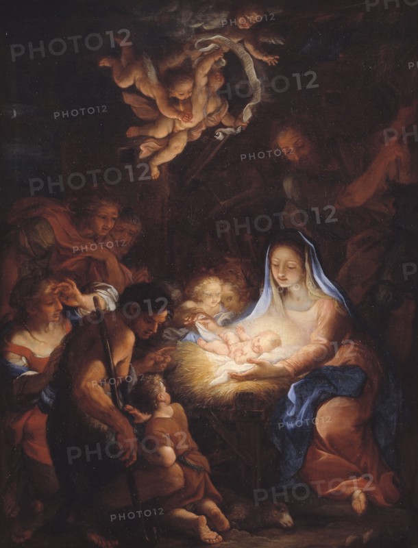 The Adoration of the Shepherds, 1720. Creator: Giuseppe Bartolomeo Chiari.