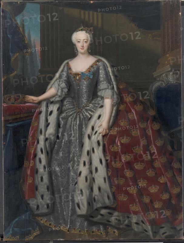 Sophie Magdalene, Christian VI's queen, 1739. Creator: Andreas Møller.