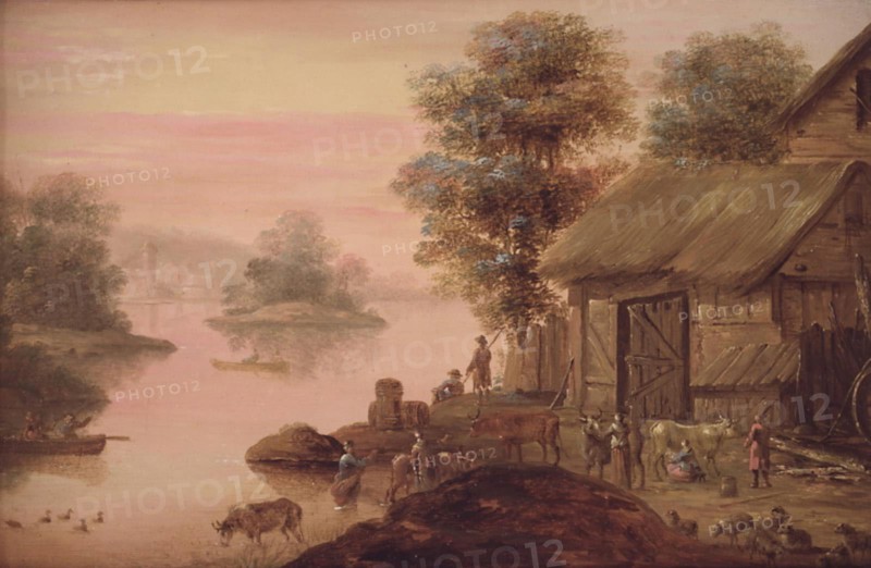 Landscape in the Dutch manner, 1745-1786. Creator: Johan Edvard Mandelberg.