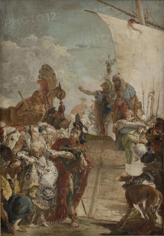 Anthony Leading Cleopatra on board, 1748-1750. Creator: Giovanni Battista Tiepolo.
