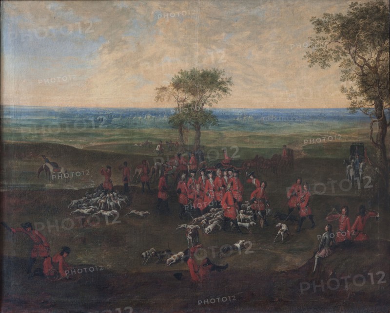 Princesses, partly in male dress, participating in a hunt, 1749-1848. Creator: Unknown.