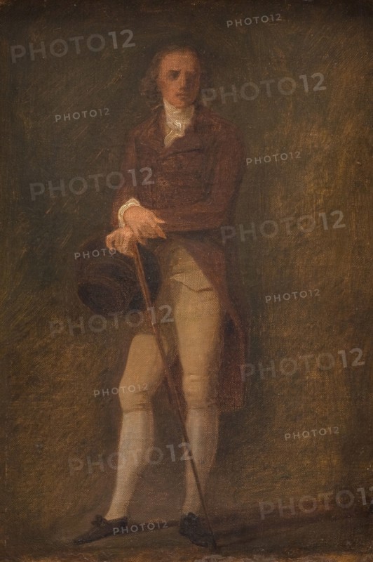 Portrait sketch of the painter N.A. Abildgaard (?), 1760-1802. Creator: Jens Juel.