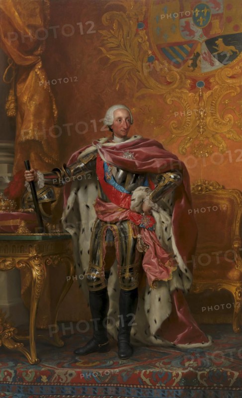 Portrait of King Charles III of Spain, 1765-1766. Creator: Anton Raphael Mengs.