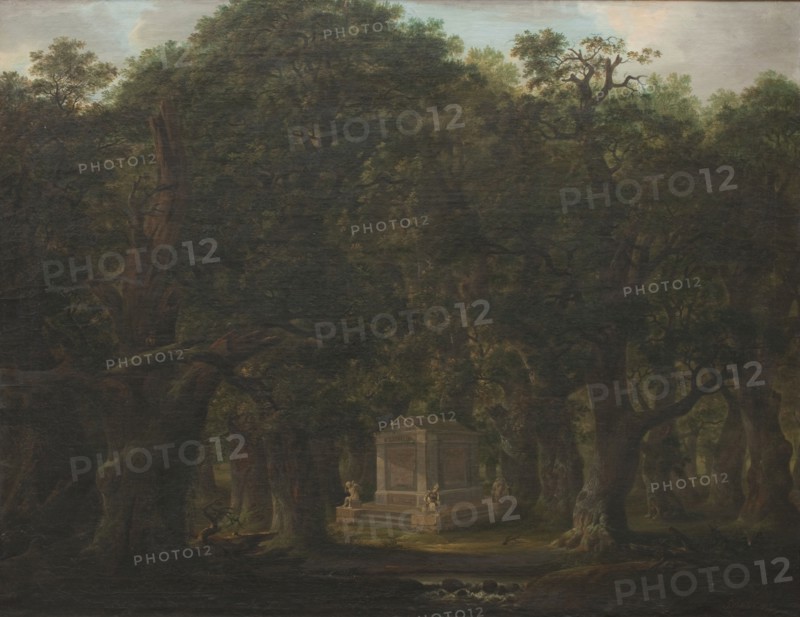 Monument in an Oak Wood, 1786. Creator: Johann Friedrich Weitsch.