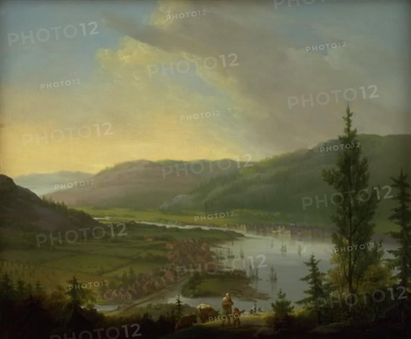 View towards Drammen, Norway, 1790-1799. Creator: Christian August Lorentzen.