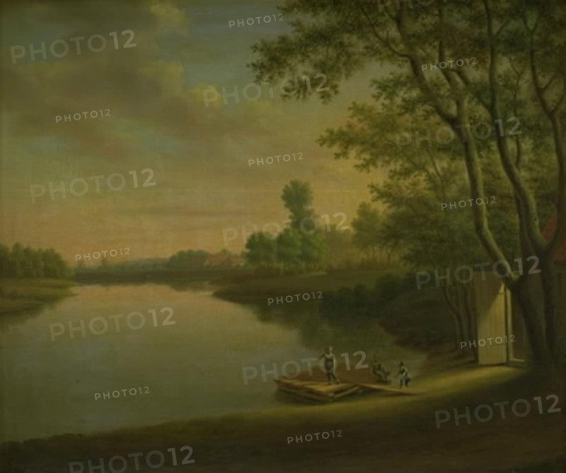 View of Sortedamssoen towards Norrebro, 1798-1809. Creator: Elias Meyer.