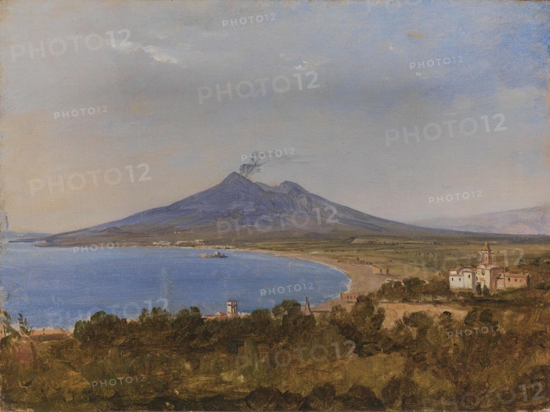 The Gulf of Naples with Vesuvius, 1818-1821. Creator: Franz Ludwig Catel.