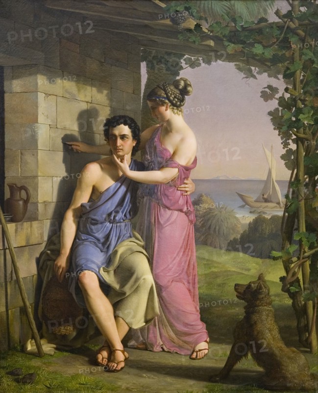 The Origin of Painting, 1831. Creator: Heinrich Eddelien.