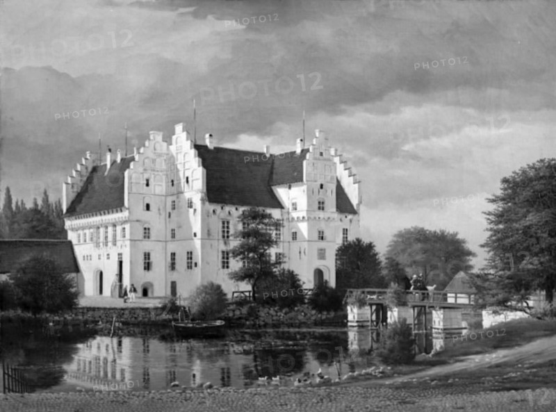 The main building at Gisselfeld Monastery, 1834-1839. Creator: Carl Vilhelm Marius Jensen.
