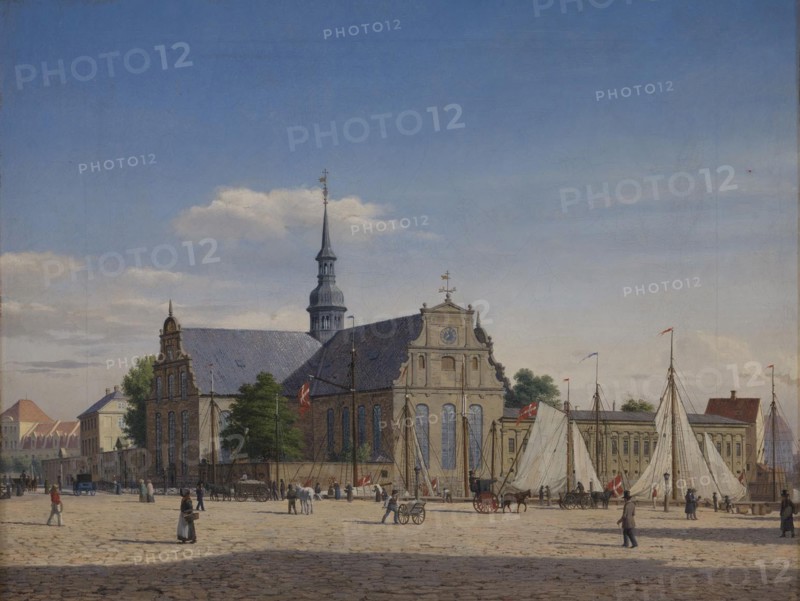 Party at Holmens Kirke, 1836-1890. Creator: Heinrich Hansen.