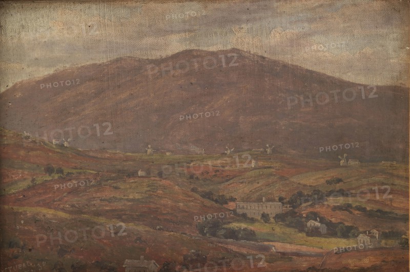 Landscape near Sétúbal, Portugal, 1839. Creator: Thorald Brendstrup.