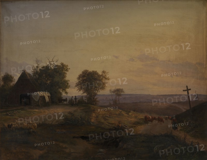 View of the District near Segeberg, Germany, 1839. Creator: Frederik Rohde.