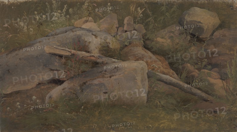 Study of a Stone Heap, 1843. Creator: Wilhelm Peter Carl Petersen.
