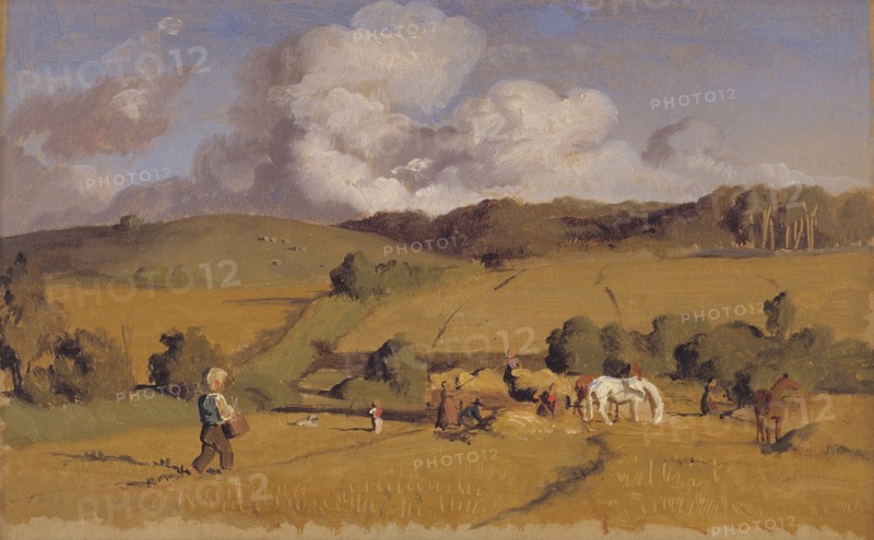 Landscape near Holmstrup, Zealand, 1845. Creator: Lorenz Frolich.