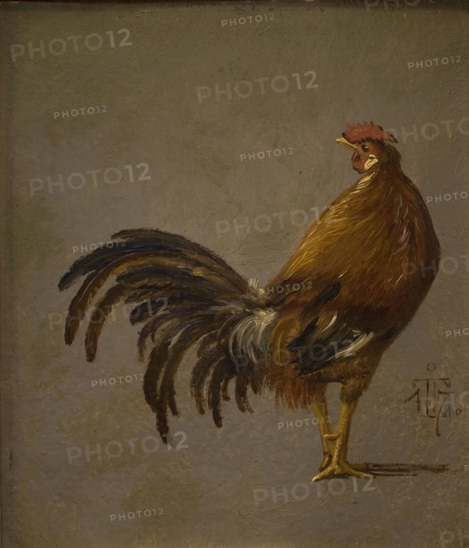 Rooster, 1847. Creator: Johan Thomas Lundbye.