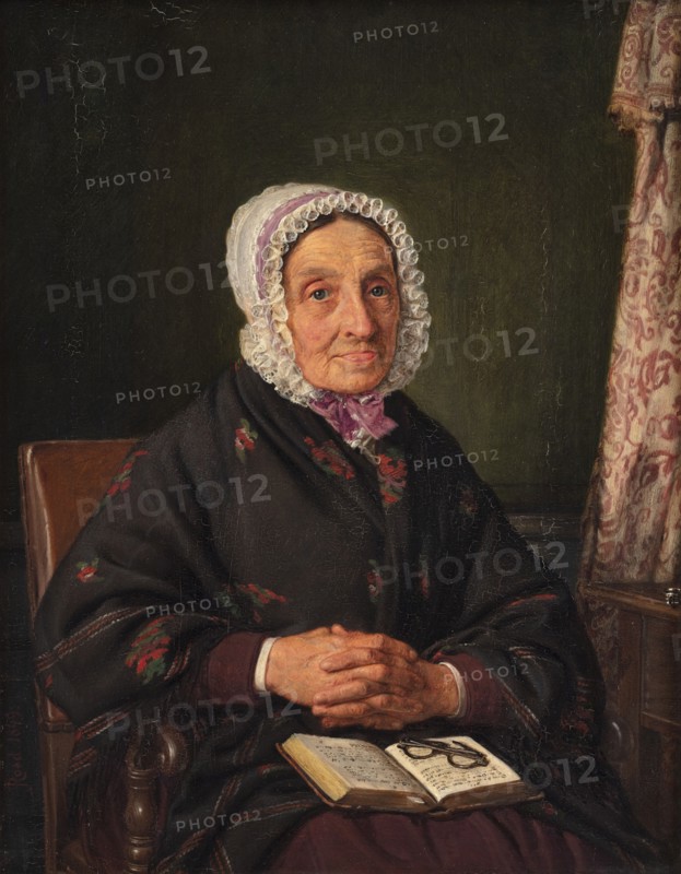 Ellen Roed, née Jensen, the artist's mother, 1849. Creator: Jorgen Pedersen Roed.