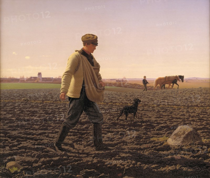 A Sower, 1859. Creator: Frederik Vermehren.