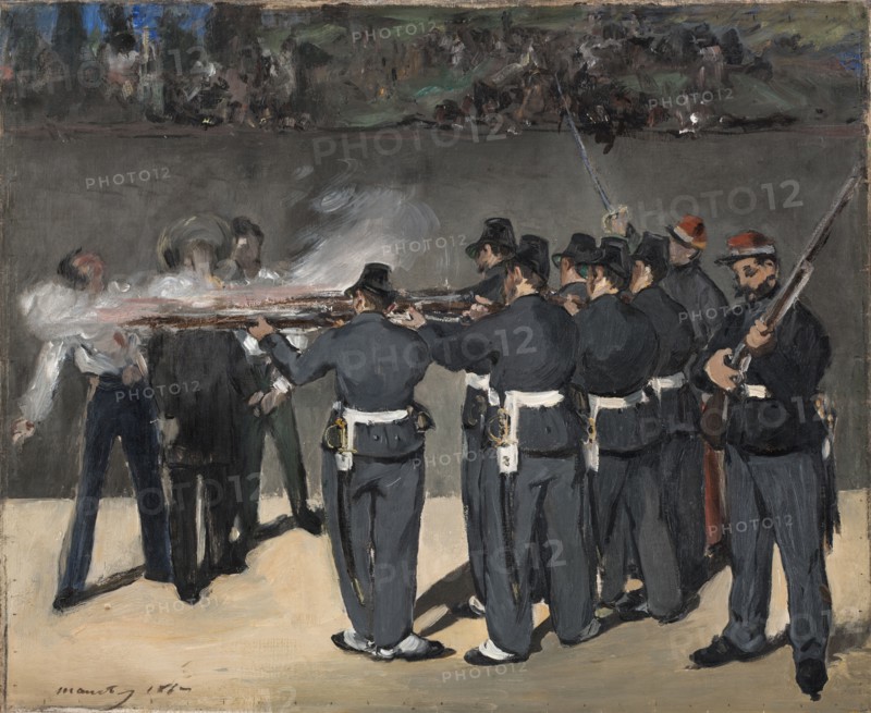 The Execution of Emperor Maximilian, 1867. Creator: Edouard Manet.