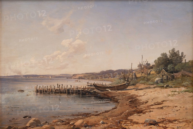 A Beach by the Sound, 1873-1876. Creator: Wilhelm Peter Carl Petersen.