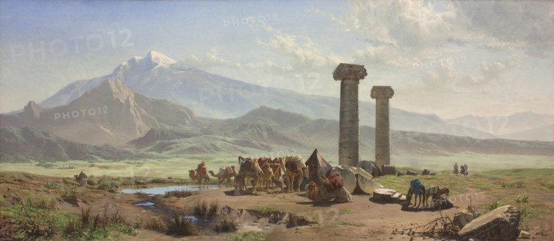 The Lydian Plain near Sardis, Asia Minor (Turkey), 1878. Creator: Harald Jerichau.