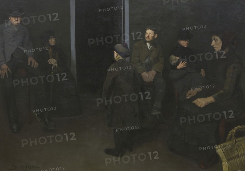 The Poor: The Waiting Room of Death, 1888. Creator: Harald Slott-Moller.