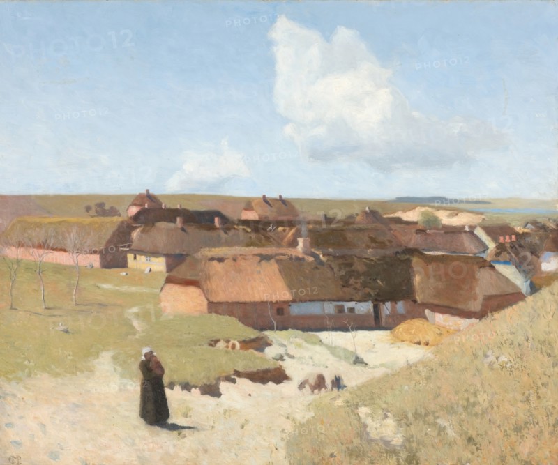 Jutland landscape, clear day in May, 1892. Creator: Christian Mourier-Petersen.