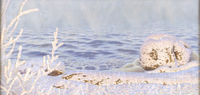 The First Breath of Cold on the Water, 1895. Creator: Gustaf Fjaestad.