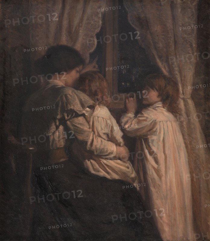 The Children Saying Good Night to their Stars, 1898. Creator: Valdemar Irminger.