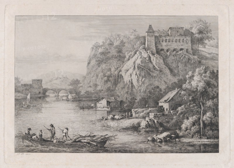 View of the Convent of the Barefooted Carmelites, 1807. Creator: Jean-Jacques de Boissieu.