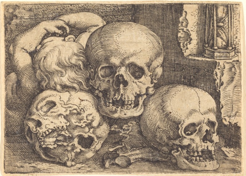 Child with Three Skulls, 1529. Creator: Barthel Beham.